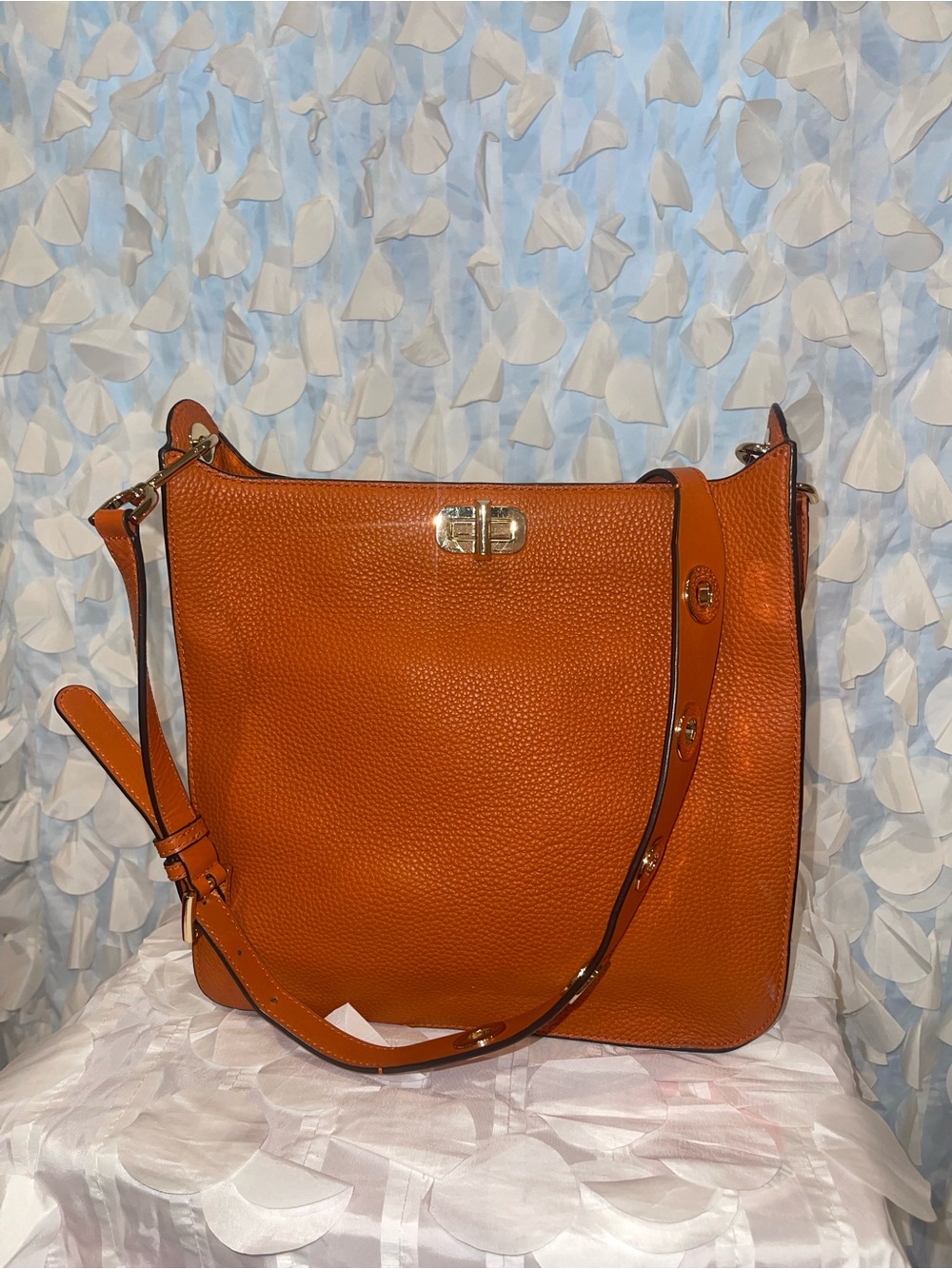 Michael Kors Orange Classic Women's Leather Shoulder Bag